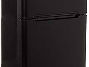 RCA - 2-Door - Compact Refrigerator/Freezer - Reversible Doors - Adjustable Thermostat - 3.2 Cu. Ft. - Black