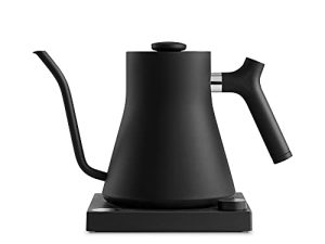 Fellow Stagg EKG Electric Gooseneck Kettle - Pour-Over Coffee and Tea Kettle - Stainless Steel Kettle Water Boiler - Quick Heating Electric Kettles for Boiling Water - Matte Black