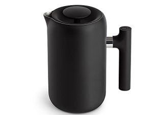 Fellow Clara Coffee Press Coffee Maker - Portable French Press Stainless Steel - Insulated French Press Coffee Maker with Enhanced Filtration System - 24 oz Carafe - Matte Black
