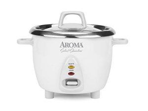 Aroma Housewares Select Stainless Rice Cooker & Warmer with Uncoated Inner Pot
