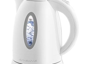 Ovente Electric Hot Water Kettle 1.7 Liter with LED Light