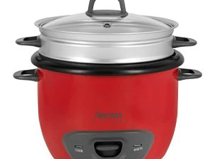 Aroma Housewares 14-Cup (Cooked) (7-Cup UNCOOKED) Pot Style Rice Cooker and Food Steamer (ARC-747-1NGR)