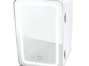 BERLIN GEAR Hot or Cold Mini Fridge for Office – 6 Liter Portable Mini Fridge for Makeup
