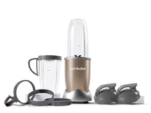 NutriBullet Pro - 13-Piece High-Speed Blender/Mixer System with Hardcover Recipe Book Included (900 Watts) Champagne