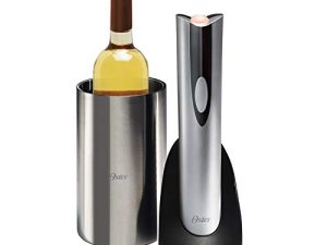 Oster Rechargeable and Cordless Wine Opener with Chiller