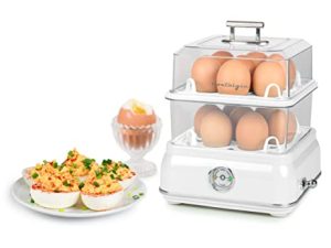 Classic Retro Premium 14 Capacity Electric Large Hard-Boiled Egg Cooker