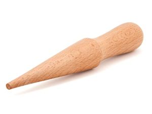 Ice Cream Waffle Cone Roller – 8.6 Inch Strong & Smooth krumkake cone roller - Wooden Pizzelle Cone Mold – Non-Slip Handle Waffle Cone Shaper Tool – By MaxoPro