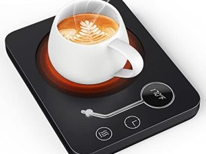 Coffee Mug Warmer - Coffee Warmer for Desk 2-12 Hrs Timer Auto Shut Off - Electric Cup Warmer with 3-Temperature Settings (Up to 170℉/75°C) - Beverage Warmer for Office & Home Use