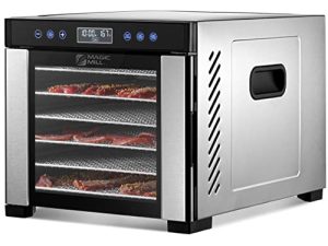 Magic Mill Food Dehydrator Machine | 7 Stainless Steel Trays | Dryer for Jerky