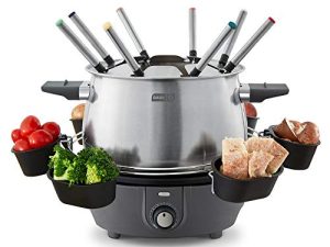 Dash Deluxe Stainless Steel Fondue Maker with Temperature Control