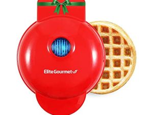 Elite Gourmet EWM015R Electric Nonstick Mini Waffle Maker