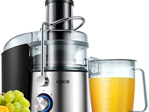 GDOR 1200W Juicer with Titanium Enhanced Cut Disc
