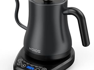 Electric Gooseneck Kettle Temperature Control & 5 Variable Presets