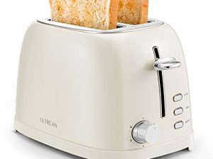 Ultrean Toaster 2 Slice with Extra-Wide Slot for Toasting Bagels