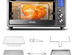 Toshiba Speedy Convection Toaster Oven Countertop with Double Infrared Heating