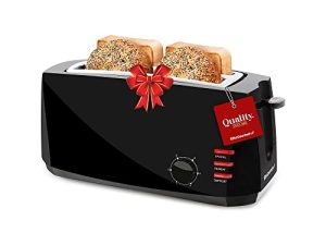 Elite Gourmet ECT4829B Long Slot 4 Slice Toaster