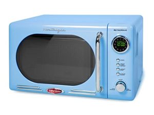 Nostalgia Retro Compact Countertop Microwave Oven 0.7 Cu. Ft. 700-Watts with LED Digital Display