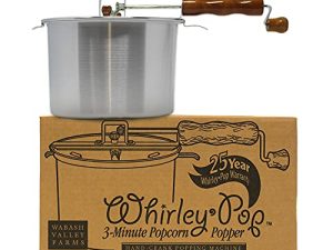 Original Whirley-Pop Popcorn Popper - Nylon Gear - Silver