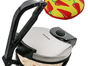 10inch Roti Maker by StarBlue with FREE Roti Warmer - The automatic Stainless Steel Non-Stick Electric machine to make Indian style Chapati