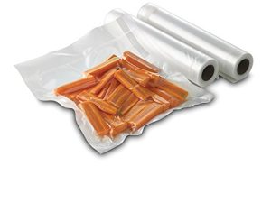 FoodSaver 11" x 16' Vacuum Seal Rolls with BPA-Free Multilayer Construction for Food Preservation