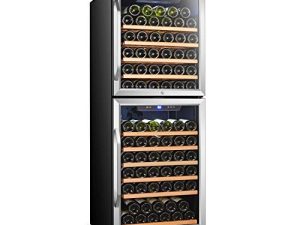 Lanbo Built-in Dual Zone Wine Cooler with Double-Layer Glass Door
