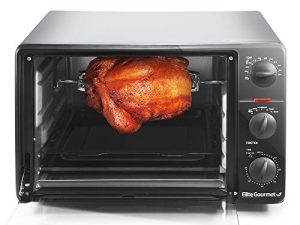 Elite Gourmet ERO-2008NFFP Countertop XL Toaster Oven Rotisserie