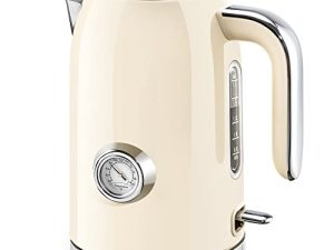 SUSTEAS Electric Kettle - 57oz Hot Tea Kettle Water Boiler with Thermometer