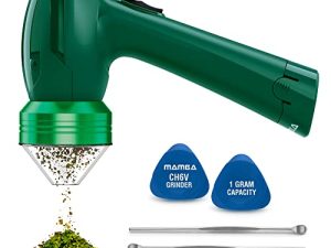 Mamba 1g 50mm Electric Herb Grinder. 6V Battery Powered One-Handed Mill. Easy Press Two-Direction Rocker Switch for Fluffy Product Grinding