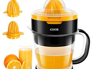GDOR 41 Oz Electric Citrus Juicer with Spiral-Shape Cone