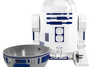 Uncanny Brands Star Wars R2D2 Popcorn Maker- Fully Operational Droid Kitchen Appliance