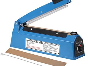 Impulse Heat Sealer Manual Bags Sealer Heat Sealing Machine 12 Inch Impulse Sealer Machine for Plastic Bags PE PP Bags with Extra Replace Element Grip