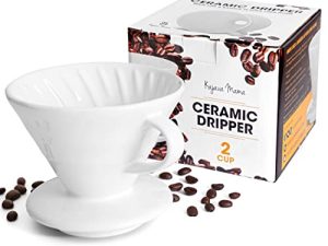 Kajava Mama Pour Over Coffee Dripper - Ceramic Slow Brewing Accessories for Home