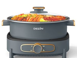 Dezin Electric Shabu Shabu Hot Pot with Removable Pot