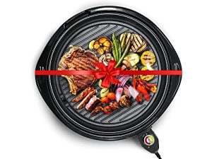 Elite Gourmet EMG-980B Smokeless Electric Tabletop Grill Nonstick