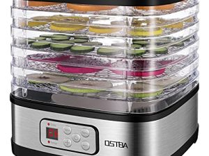 OSTBA Food Dehydrator Machine Adjustable Temperature & 72H Timer