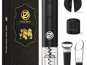 D Electric Wine Opener Automatic Battery Operated Wine Bottle Opener Set
