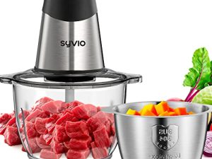 Syvio Food Processors with 2 Bowls