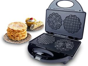 FineMade Pizzelle Maker with Non-Stick Coating
